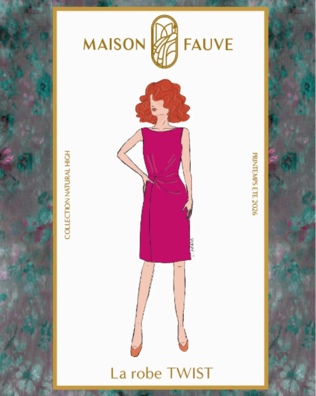Patron Robe TWIST - Maison Fauve | Mercerine