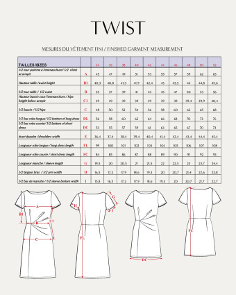 Patron Robe TWIST - Maison Fauve | Mercerine