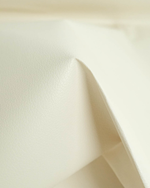 Tissu Simili Cuir Autocollant Ivoire - Mercerine