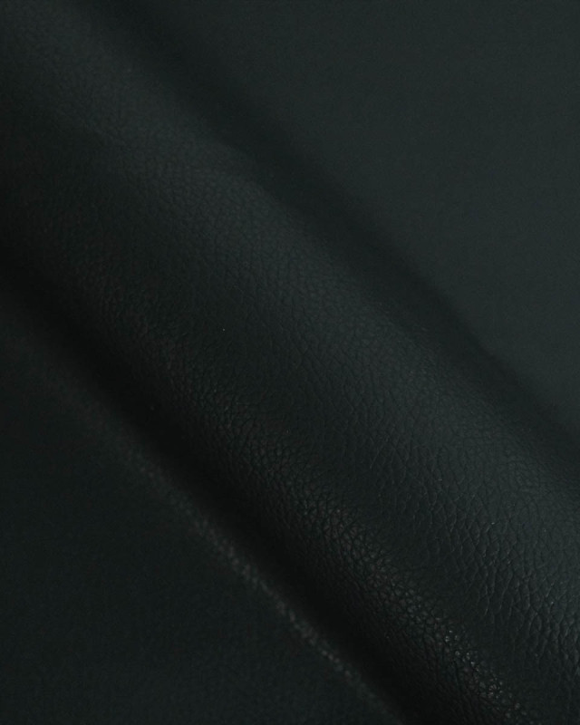 Tissu Simili Cuir Autocollant Noir - Mercerine