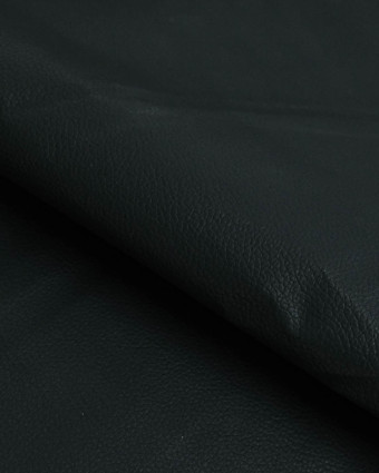 Tissu Simili Cuir Autocollant Noir - Mercerine