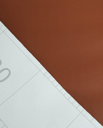 Tissu Simili Cuir Autocollant Marron - Mercerine