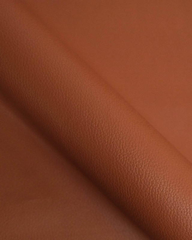 Tissu Simili Cuir Autocollant Marron - Mercerine