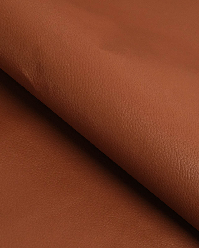Tissu Simili Cuir Autocollant Marron - Mercerine