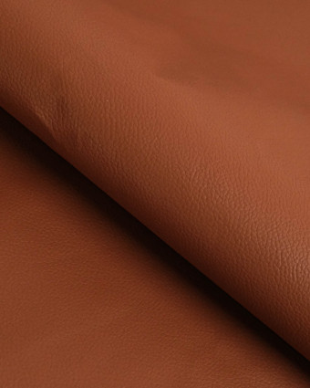 Tissu Simili Cuir Autocollant Marron - Mercerine