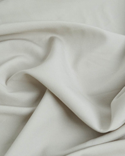 Tissu Polyviscose Stretch Gris Clair - Mercerine