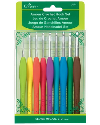 Assortiment de Crochet Amour - x9 - Clover - Mercerine