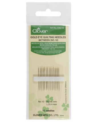 Aiguilles Quilting Demi-Longues N10 - x15 - Clover - Mercerine