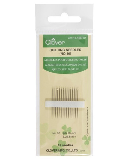 Aiguilles Quilting N10 - x15 - Clover - Mercerine