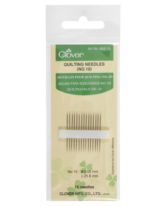 Aiguilles Quilting N10 - x15 - Clover - Mercerine