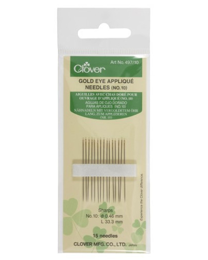 Aiguilles Ouvrage Applique N10 - x15 - Clover - Mercerine