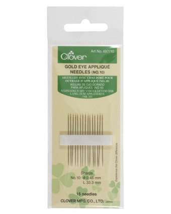 Aiguilles Ouvrage Applique N10 - x15 - Clover - Mercerine