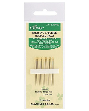 Aiguilles Ouvrage Applique N9 - x15 - Clover - Mercerine