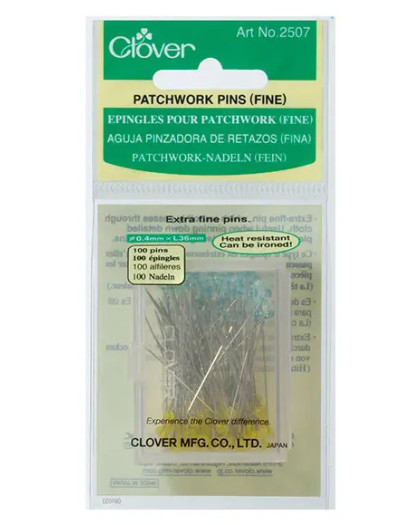 Epingles Patchwork Fines - 100pcs - Clover - Mercerine