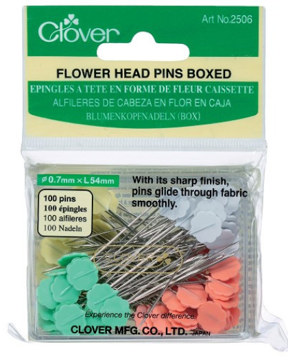 Epingles à Tête de Fleur - 100pcs - Clover - Mercerine