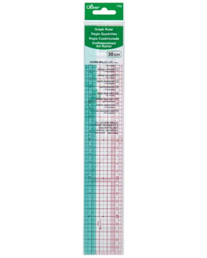 Règle quadrillée 30cm - Clover - Mercerine