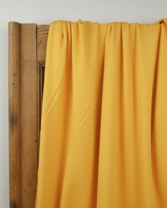 Tissu jersey viscose Jaune - Tissu oeko tex  - Mercerine