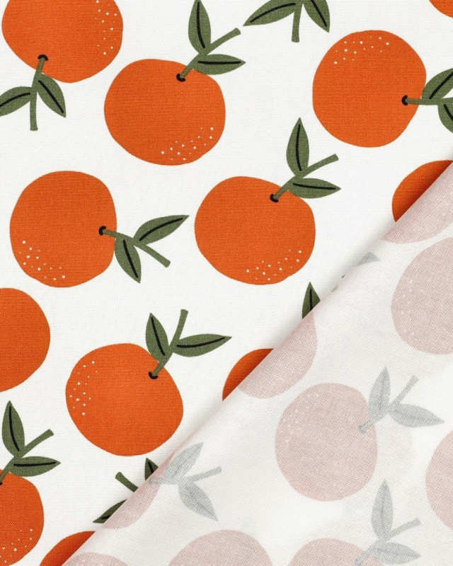 Toile Canvas Ecrue Motif Clémentine - Mercerine