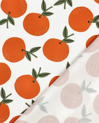 Toile Canvas Ecrue Motif Clémentine - Mercerine