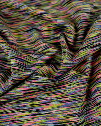 Tissu sport technique multicolore traits