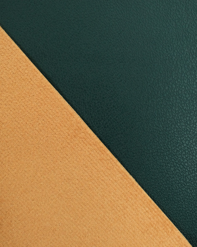 Tissus au mètre :  Simili Cuir Karmen Vert   - Mercerine