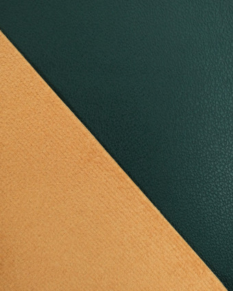 Tissus au mètre :  Simili Cuir Karmen Vert   - Mercerine