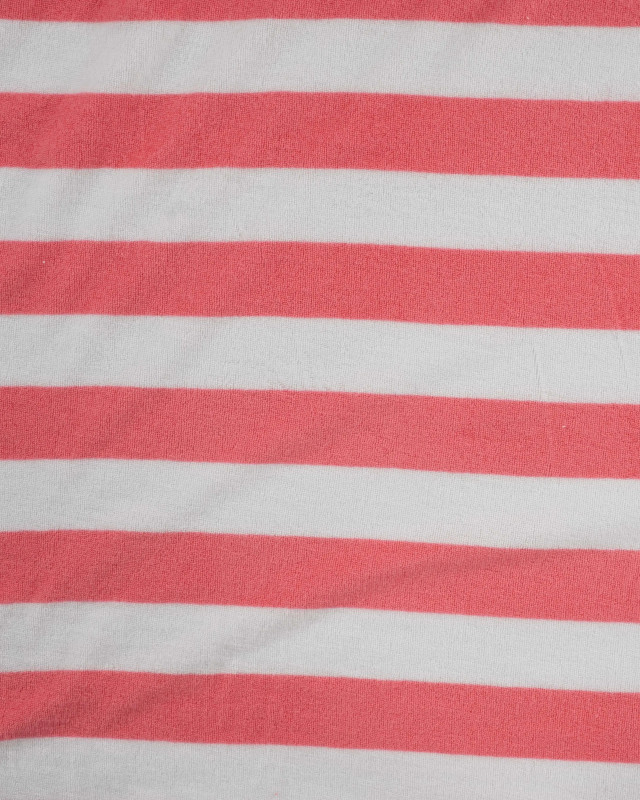 Tissu Mini Eponge Rayures Rose - Mercerine