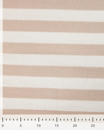 Tissu Mini Eponge Rayures Sable - Mercerine