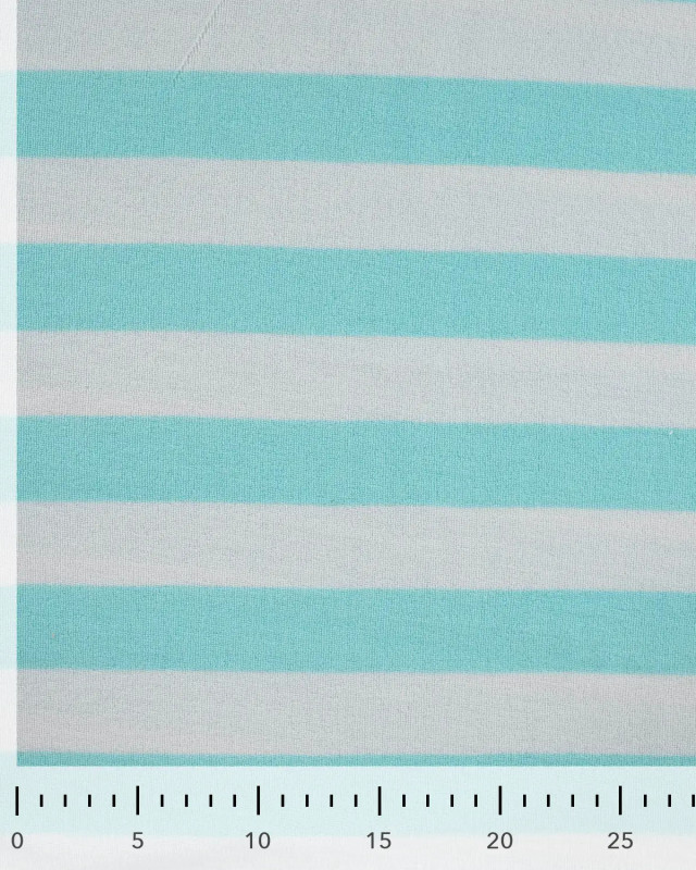 Tissu Mini Eponge Rayures Sauge - Mercerine
