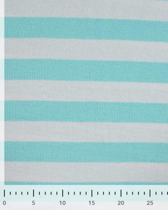 Tissu Mini Eponge Rayures Sauge - Mercerine