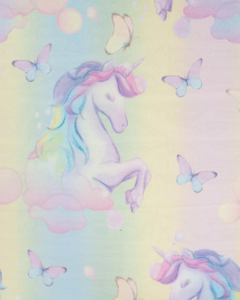Tulle Arc-En-Ciel Paillettes Licorne - Mercerine