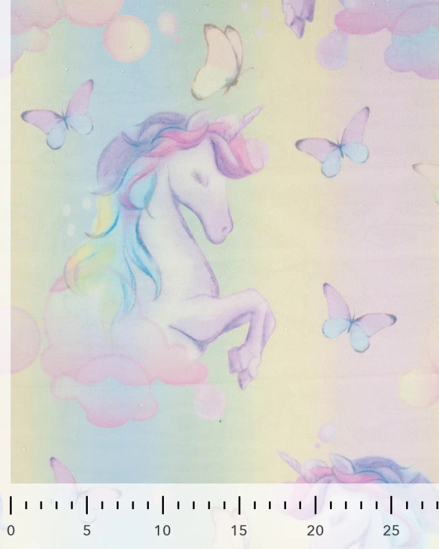 Tulle Arc-En-Ciel Paillettes Licorne - Mercerine