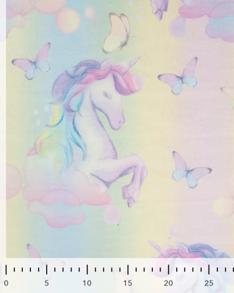 Tulle Arc-En-Ciel Paillettes Licorne - Mercerine