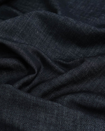 Tissu Jean Indigo Chiné Stretch - Mercerine