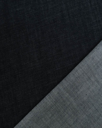 Tissu Jean Indigo Chiné Stretch - Mercerine