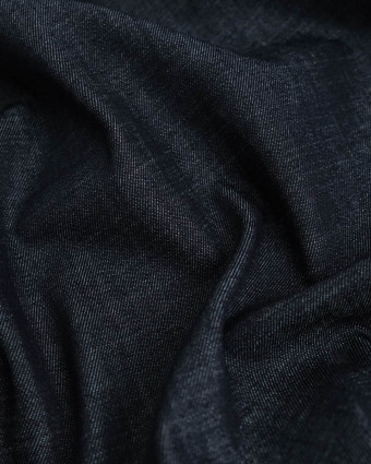 Tissu Jean Indigo Chiné Stretch - Mercerine