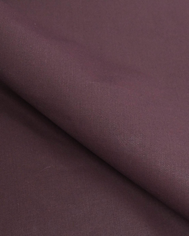 Tissu Jean Bordeaux Effet Cuir - Mercerine
