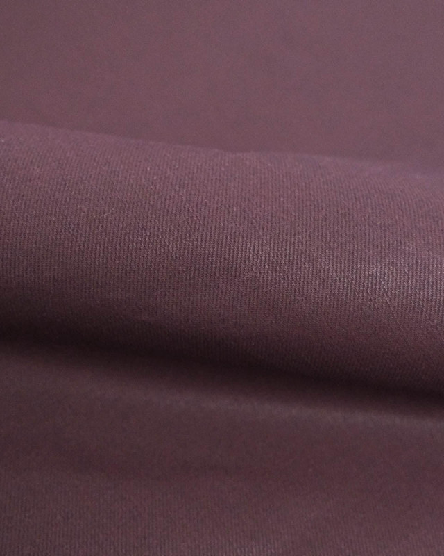 Tissu Jean Bordeaux Effet Cuir - Mercerine