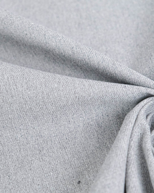 Tissu Jean Gris Clair Chiné - Mercerine