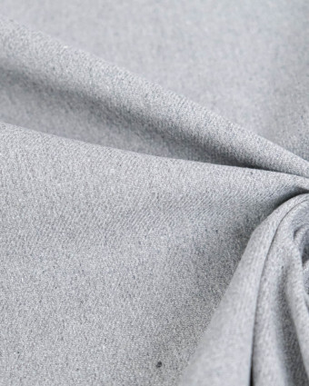 Tissu Jean Gris Clair Chiné - Mercerine