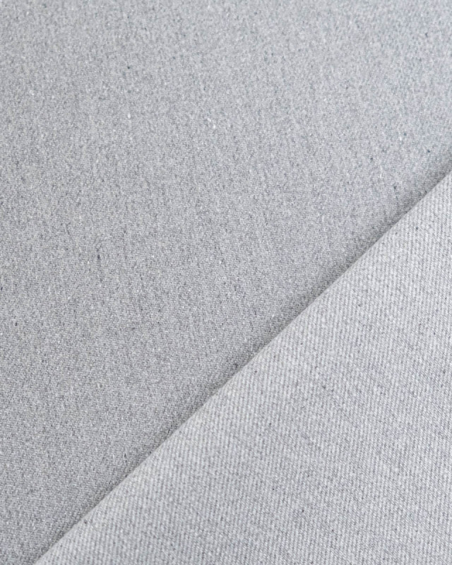 Tissu Jean Gris Clair Chiné - Mercerine