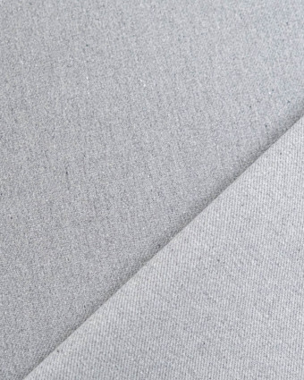 Tissu Jean Gris Clair Chiné - Mercerine