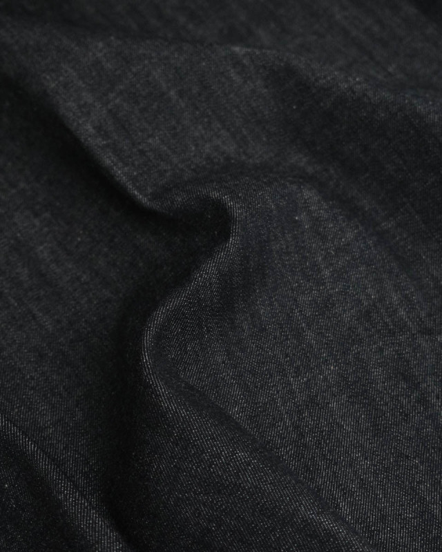 Tissu Jean Noir Chiné Epais - Mercerine