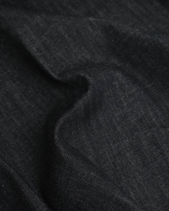 Tissu Jean Noir Chiné Epais - Mercerine