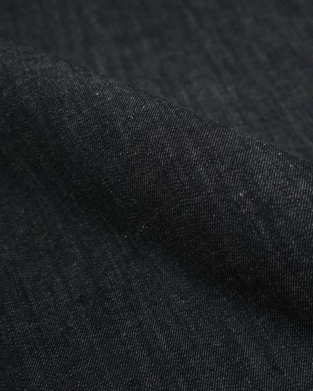 Tissu Jean Noir Chiné Epais - Mercerine