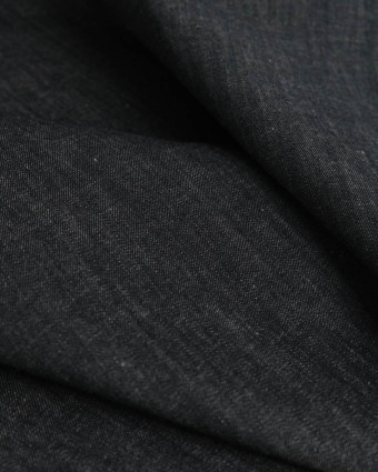 Tissu Jean Noir Chiné Epais - Mercerine