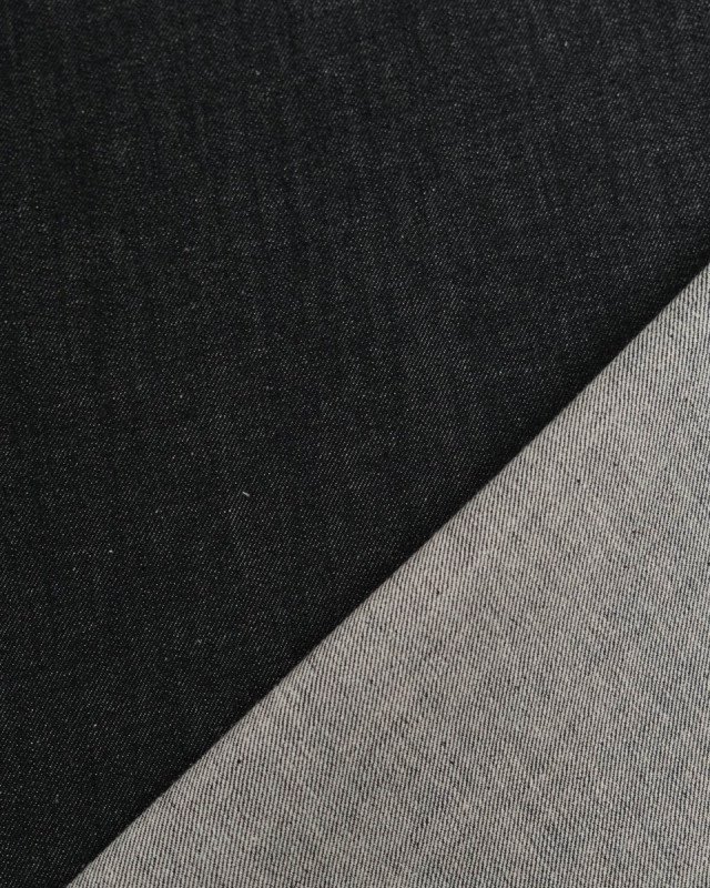 Tissu Jean Noir Chiné Epais - Mercerine