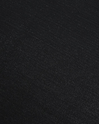 Tissu Jean Noir Lurex Argent Epais - Mercerine