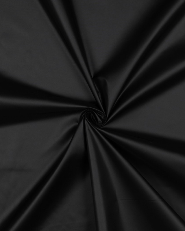 Tissu Déperlant Coupe Vent Noir - Mercerine