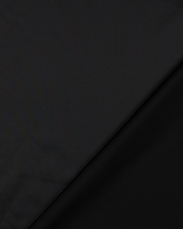 Tissu Déperlant Coupe Vent Noir - Mercerine